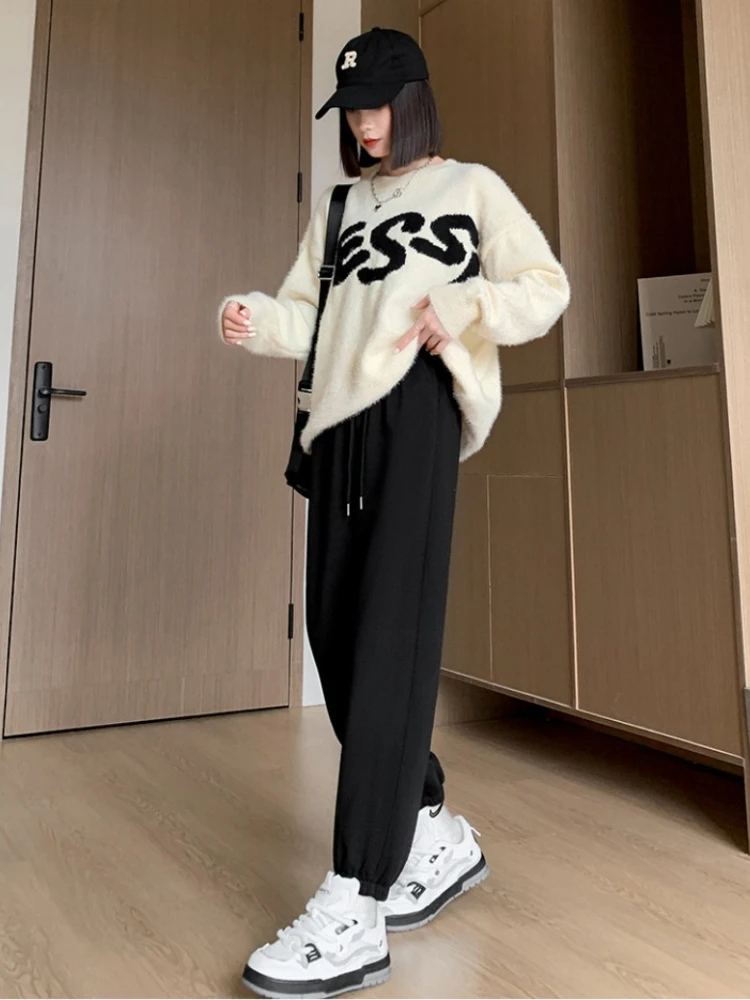 Sweatpants for Women Y2K  High Waist Casual Loose Joggers Traf Women Spring Autumn Korean Fashion Harajuku Streetwear Pants Sets