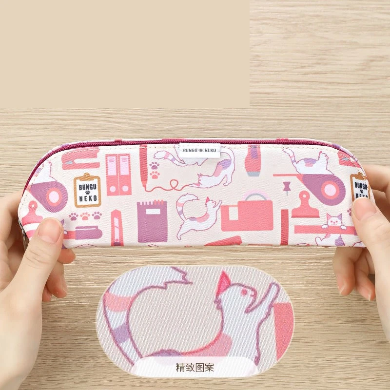 Japan Kokuyo Pencil Case Stationery Cat Special Edition Storage Pencil Bag Japanese Stationery School Supplies