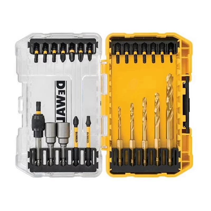 DEWALT Attachment 25-Piece Impact Resistant Screwdriver Bit and Twist Drill Bit Set DT70735T