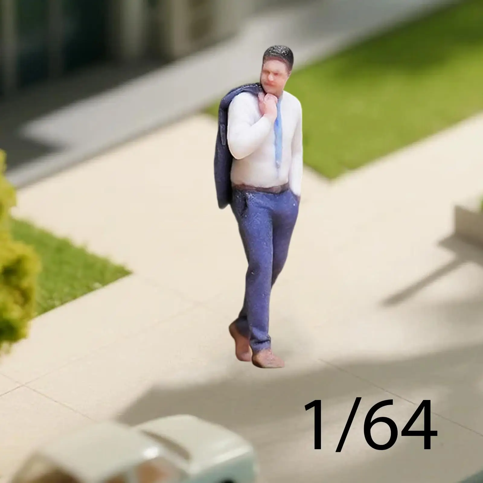 

1:64 Scale Miniature Male Figure Scene Props,Resin,Miniature People Figure for Photography Props,Miniature Scene Ornament Decor