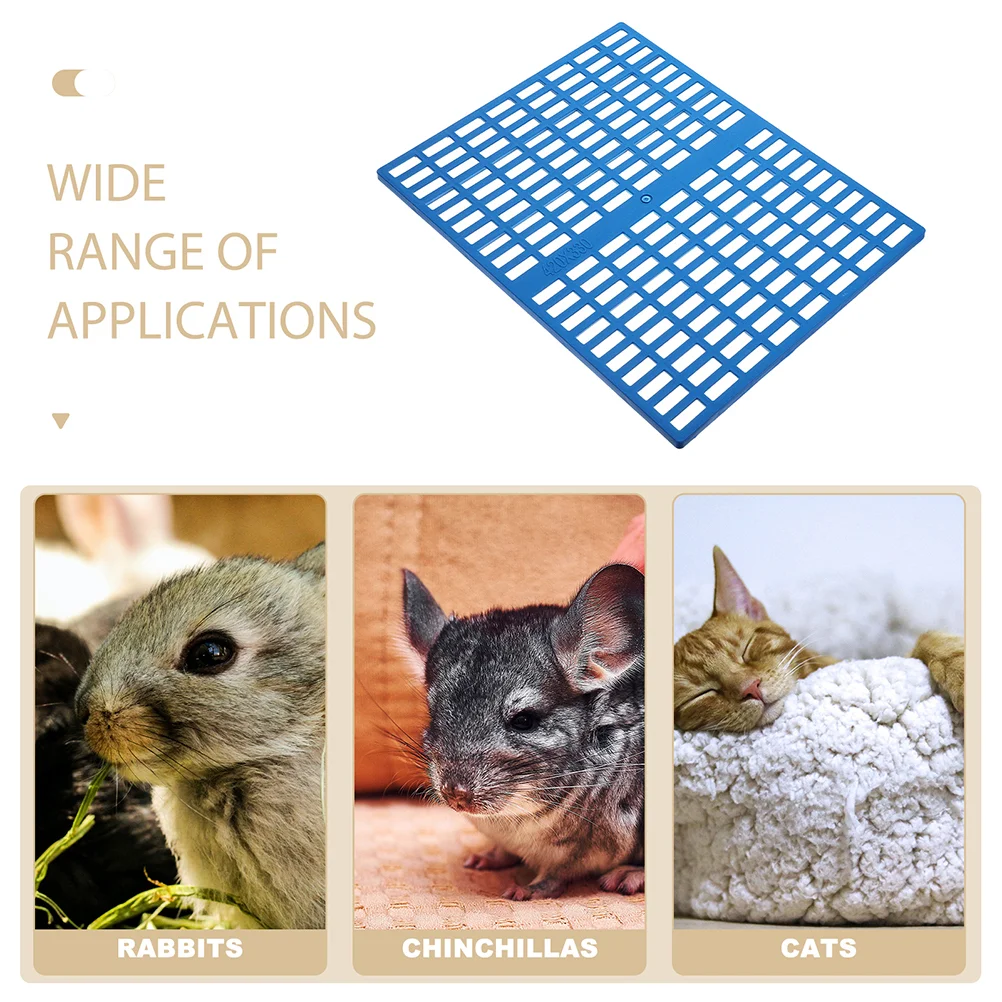 2 Pcs Pet Cage Mat Rabbit Pads for Bunny Floor Mats Thicken Wire Accessories Abs Scratching