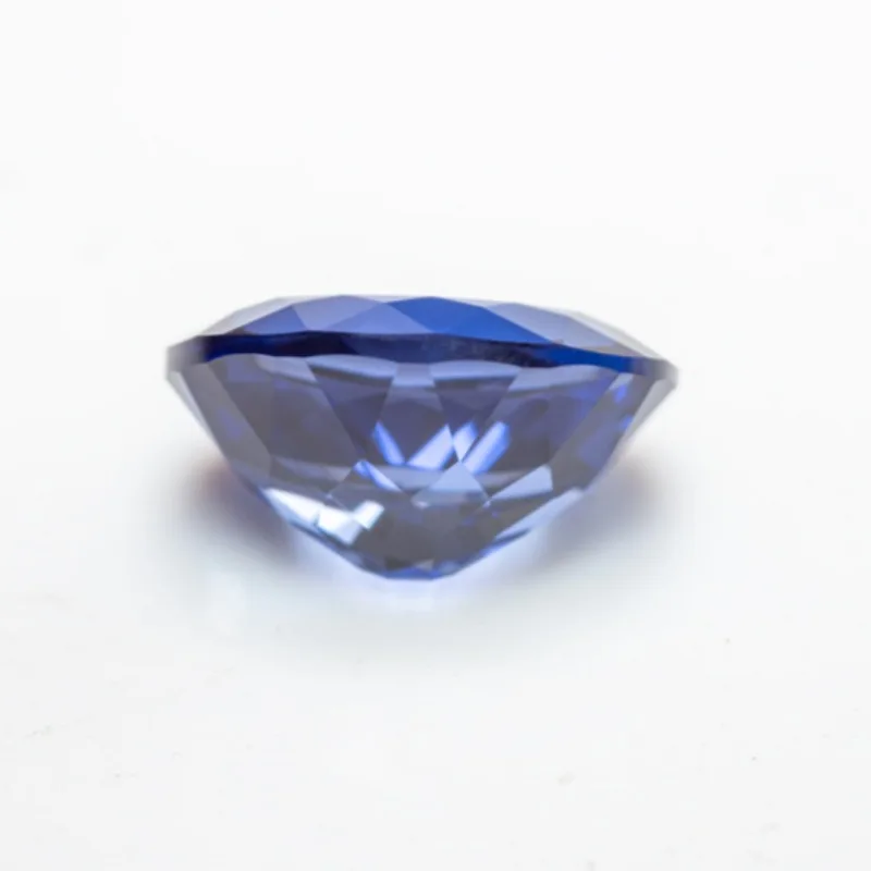 Lab Grown Sapphire Royal Blue Color  Oval Cut Top Quality Pendant Gemstones for Charms Jewelry Making Selectable AGL Certificate