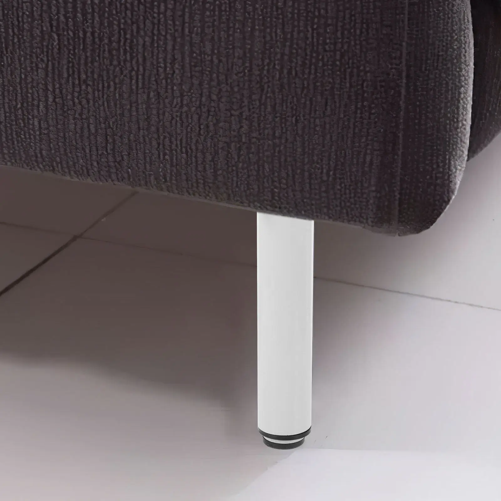 2Pcs Sturdy Adjustable Metal Furniture Legs High Load Bearing Round Table Legs with Mute Wear Resistant Feet for DIY Cabinets