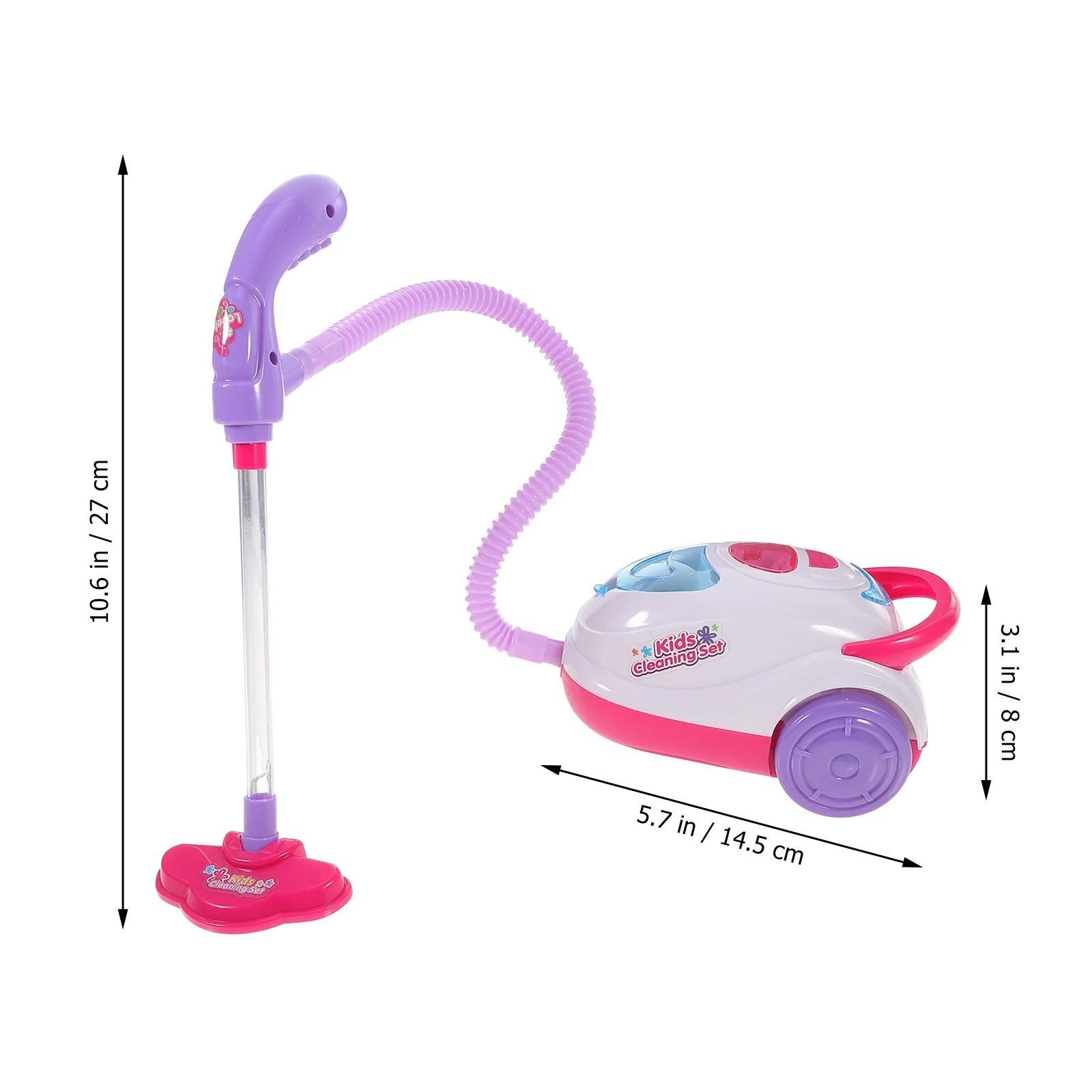 أداة تنظيف المكنسة الكهربائية المحاكاة، مجموعة ألعاب المنزل، ألعاب بلاستيكية للأطفال الصغار