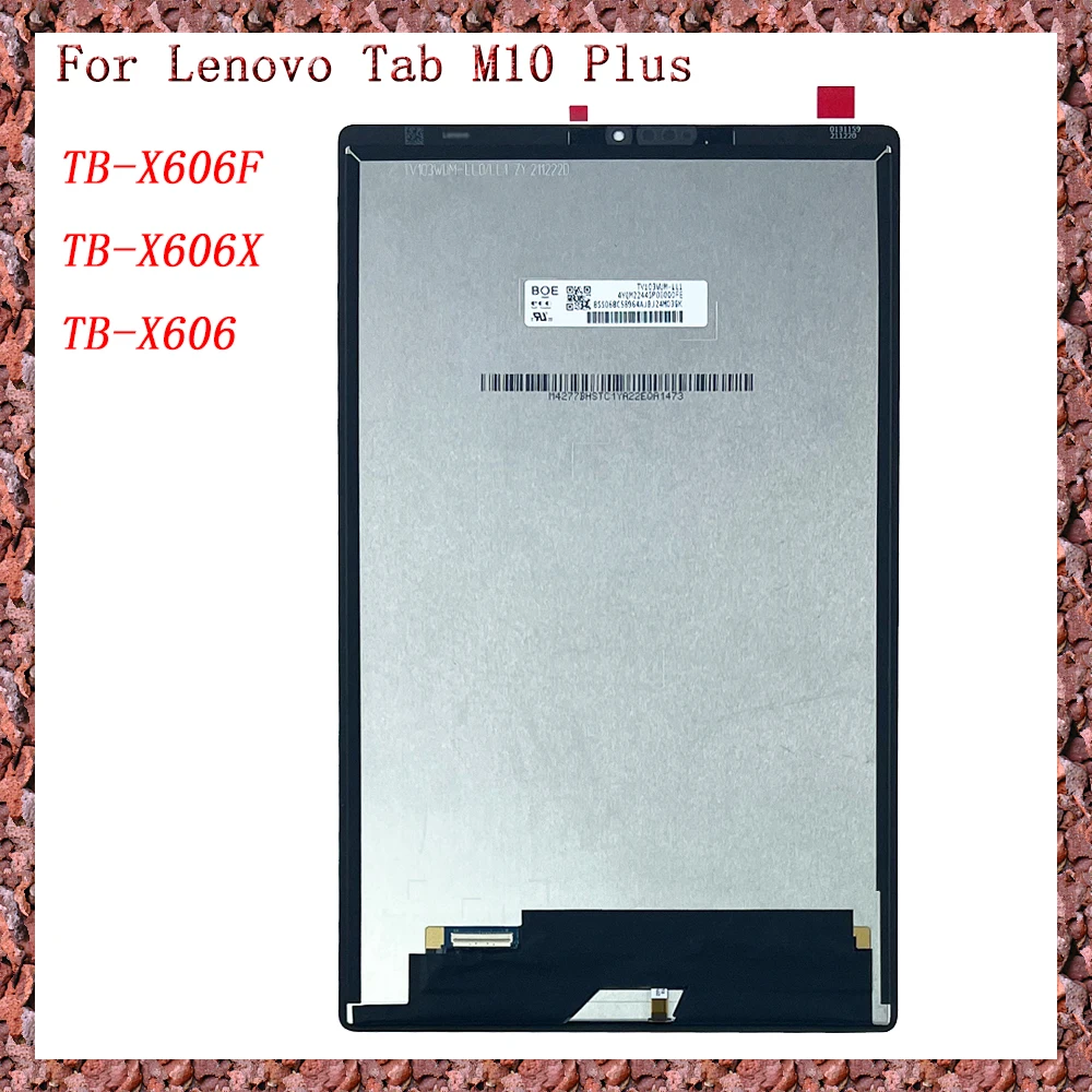 

Для Lenovo Tab M10 FHD Plus 10,3 "TB-X606 TB-X616 TB-X606F TB-X606X X606 X616 ЖК-дисплей с цифровым преобразователем сенсорного экрана в сборе