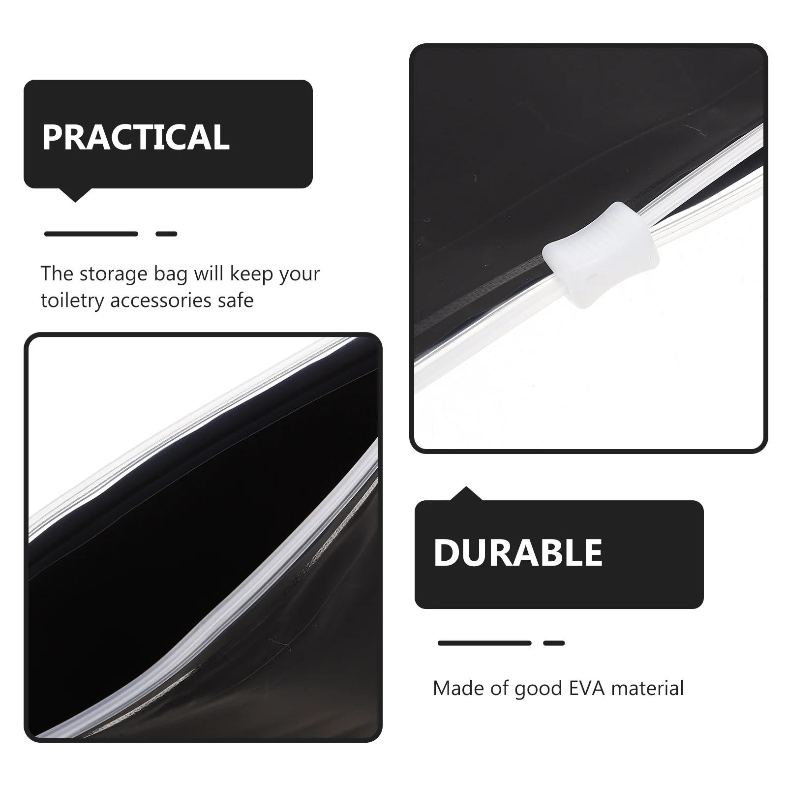 50 قطعة حقيبة تنظيم للسفر خفيفة الوزن بسحاب حقيبة مكياج متينة من إيفا حقيبة تخزين أدوات الزينة للسفر متعددة الأغراض