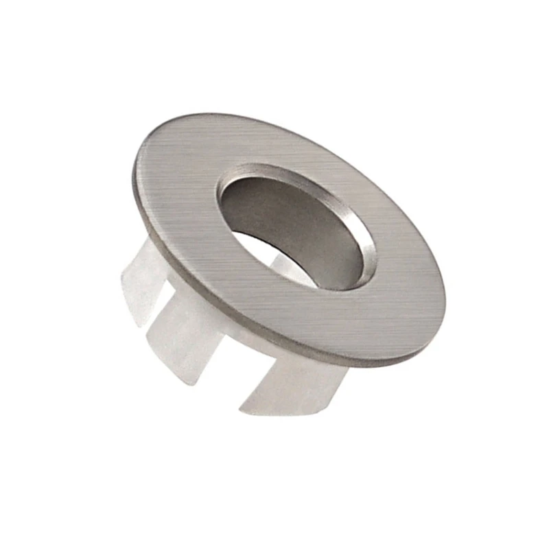 6 pz Rotondo Bacino Troppopieno Trim Tappo del del Lavello Tappo Scarico Inserto Copertura nel Installazione per