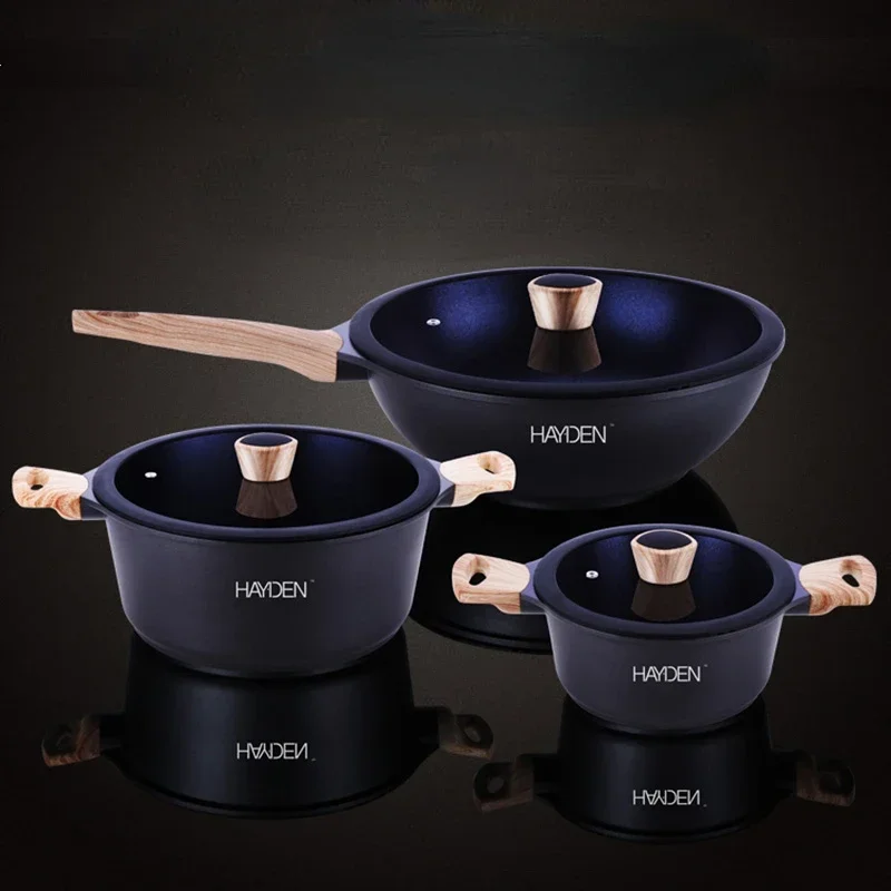 

Kitchen Wok Frying Pan Non-stick Pan Gas Stove with Pots and Pans Household Pans Induction Cook Special Wok Pan