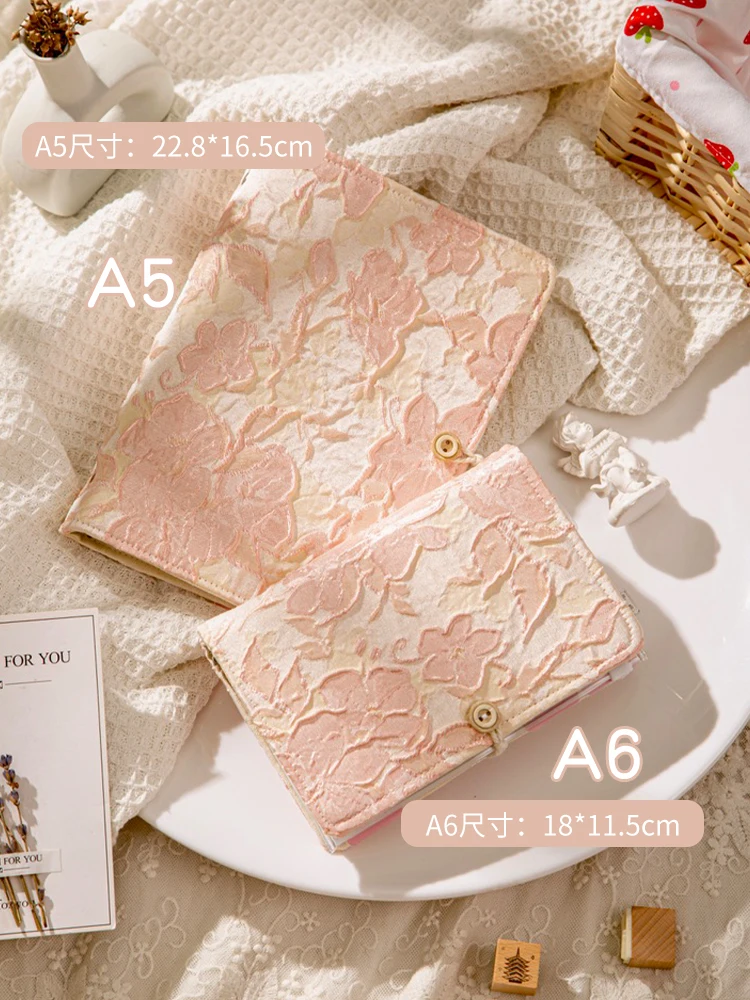 Fabric Loose-leaf Book Removable A5A6 Loose-leaf Notebook High Value Diary Notepad Thickening New Product