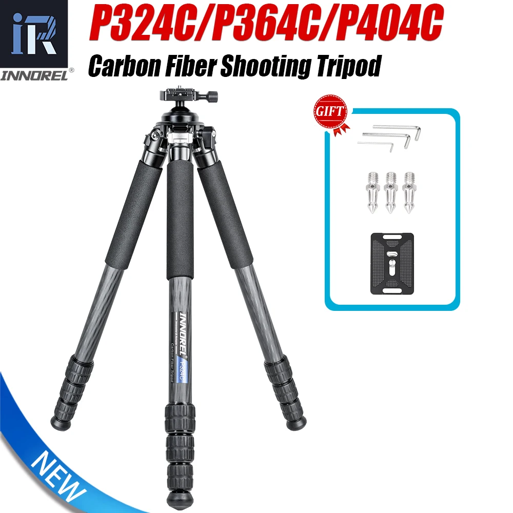 

INNOREL P324C/P364C/P404C Carbon Fiber Tripod with Arca Swiss Dovetail Mount and 360°Embedded Ballhead for Shooting and Outdoors