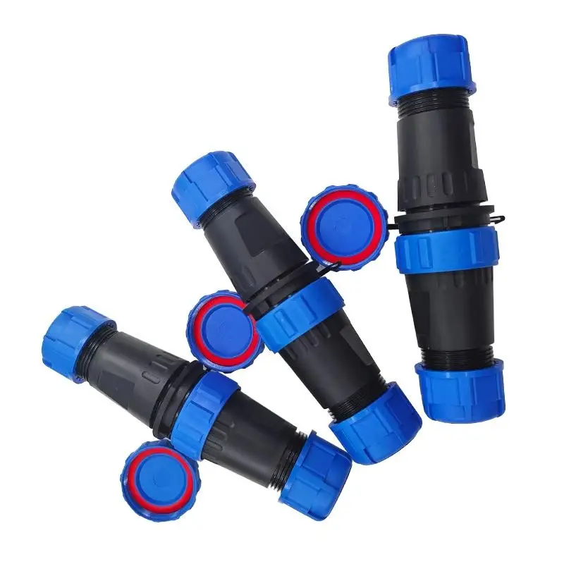 SP28 Waterproof Docking Connector Set IP68 2-26PIN Electronic Components Tin Lead Welding Pins for Durable Electrical Connection