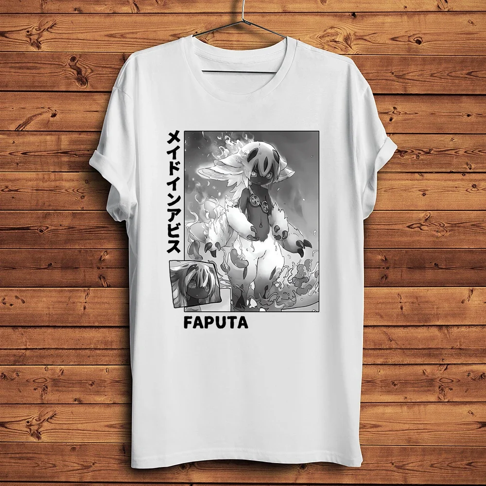 Made in Abyss anime Faputa  Funny manga TShirt Men Homme Daily short sleeve T Shirt Unisex breathable streetwear Tee