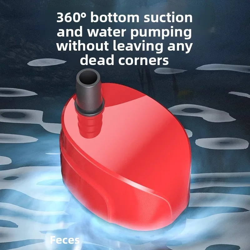 Fish tank circulation wave pumping small quiet bottom suction three-in-one filter submersible pump