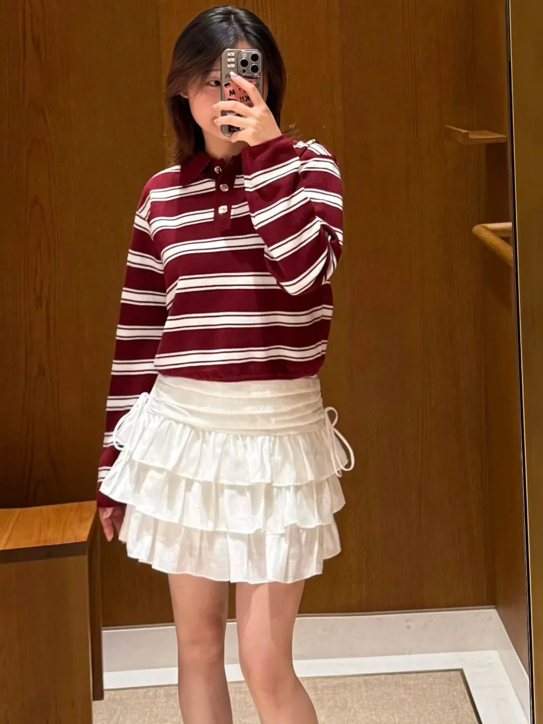 

Long Sve Ne Striped T-irt Women's Base irt Agel Versatile Early Autumn New Arrival DBNY Cotton Blend