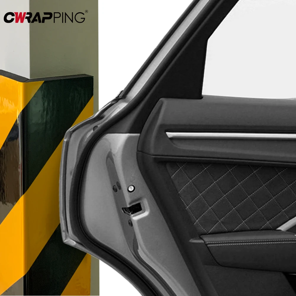 حامي باب السيارة رغوة حافة الوفير ذاتية اللصق عاكسة تحذير وقوف السيارات DIY بها بنفسك الحشو الآمن لملحقات ديكور السيارات