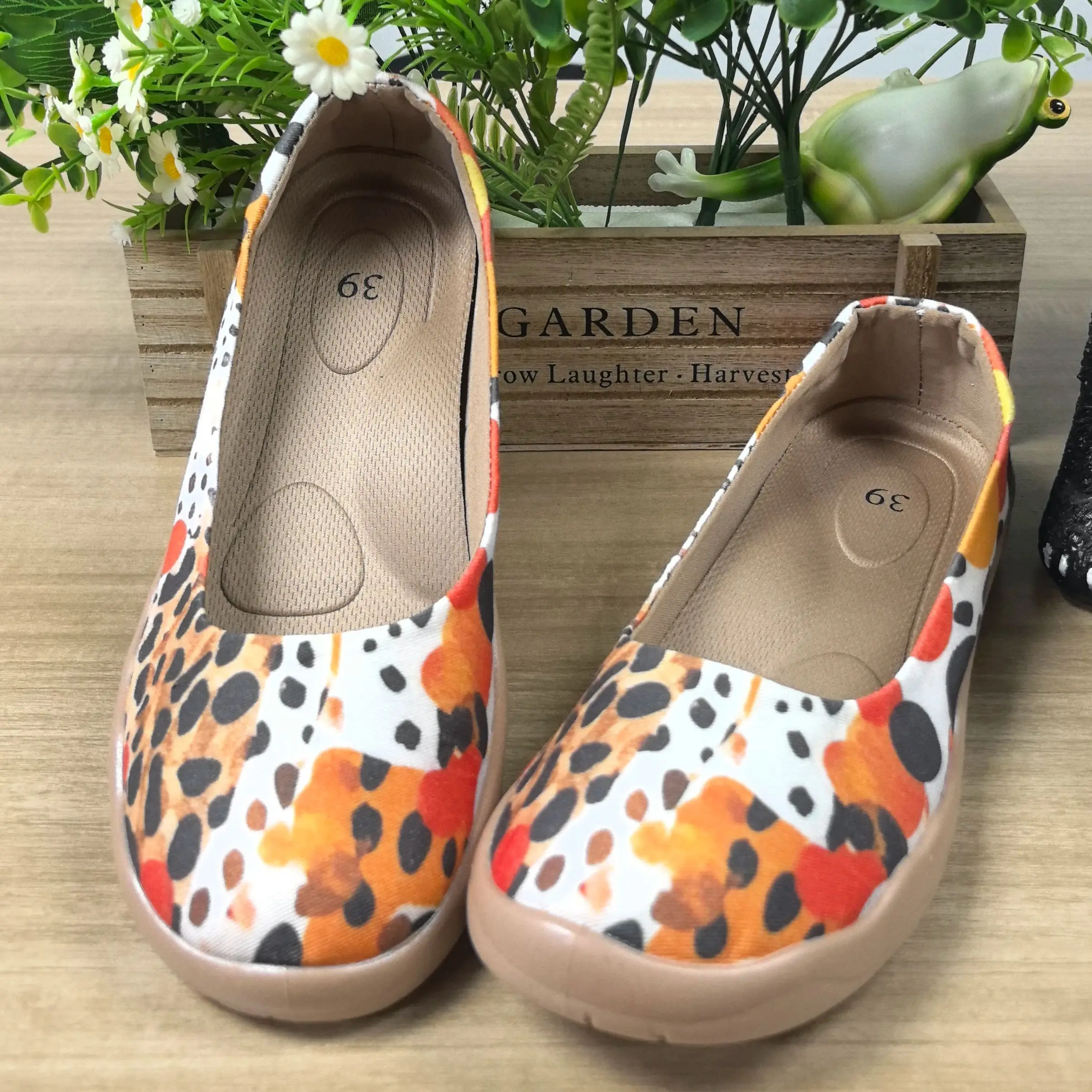 

Women's New Summer Fashionable Colorfulful Leopard Print Casual Shoes, Comfortable Shallow Low-Cut Soft Soles, Lightweight and Breathable Large Size Women's Shoes