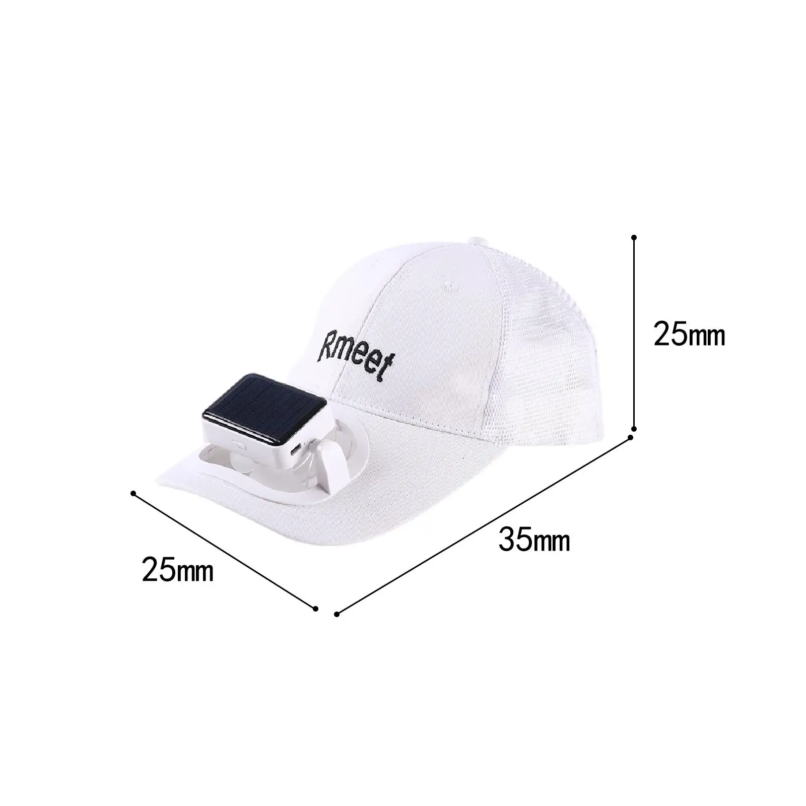 Sun Visor Hats with Fan Detachable Fan Breathable Solar or USB Charging for Outdoor Sports Backpacking Travel Hiking Fishing