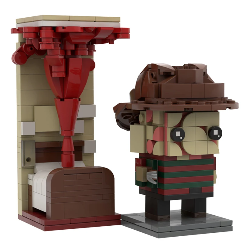 Gobricks MOC Moive Gods of Wars Kratosed Bricksheadzs Building Blocks Hannibals Lecters/Freddy Kruegers Bricks Assemble Kids Toy