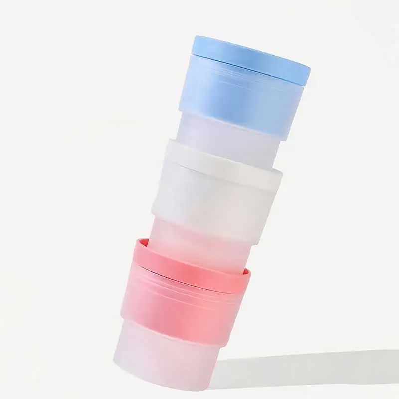 3Pcs Ice Ball Maker, Round Ice Cube Mold Suitable for Whiskey, Cocktails, Juice Drinks, Bourbon Whiskey, Old Fashioned Cocktails, Transparent Ice Cube Mold Silicone Freezing Mold (White, Blue, and Pink) view 3