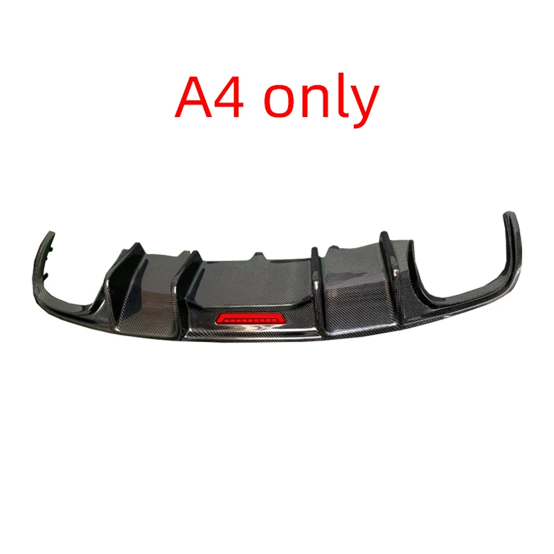 OEM Carbon Fiber Splitter Rear Diffuser Fits For S4 A4 B7 B8 B8.5 B9 2010 2018