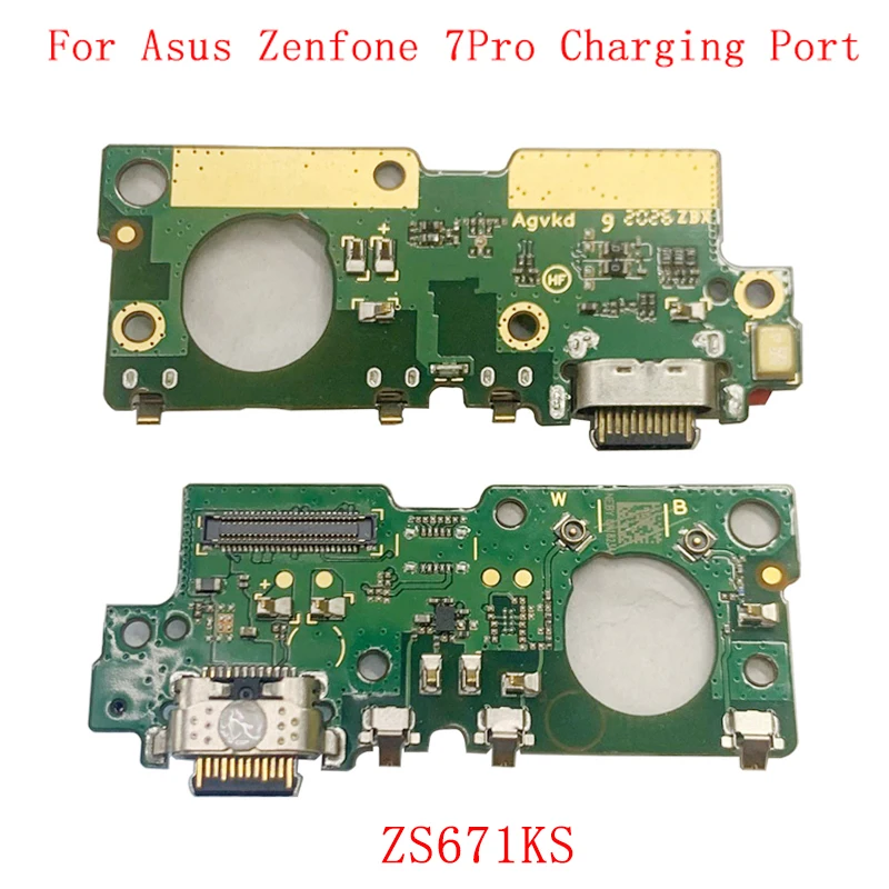 USB Charging Port Connector Board Flex Cable For Asus Zenfone 7 ZS670KS 7 Pro ZS671KS Charging Connector Repair Parts