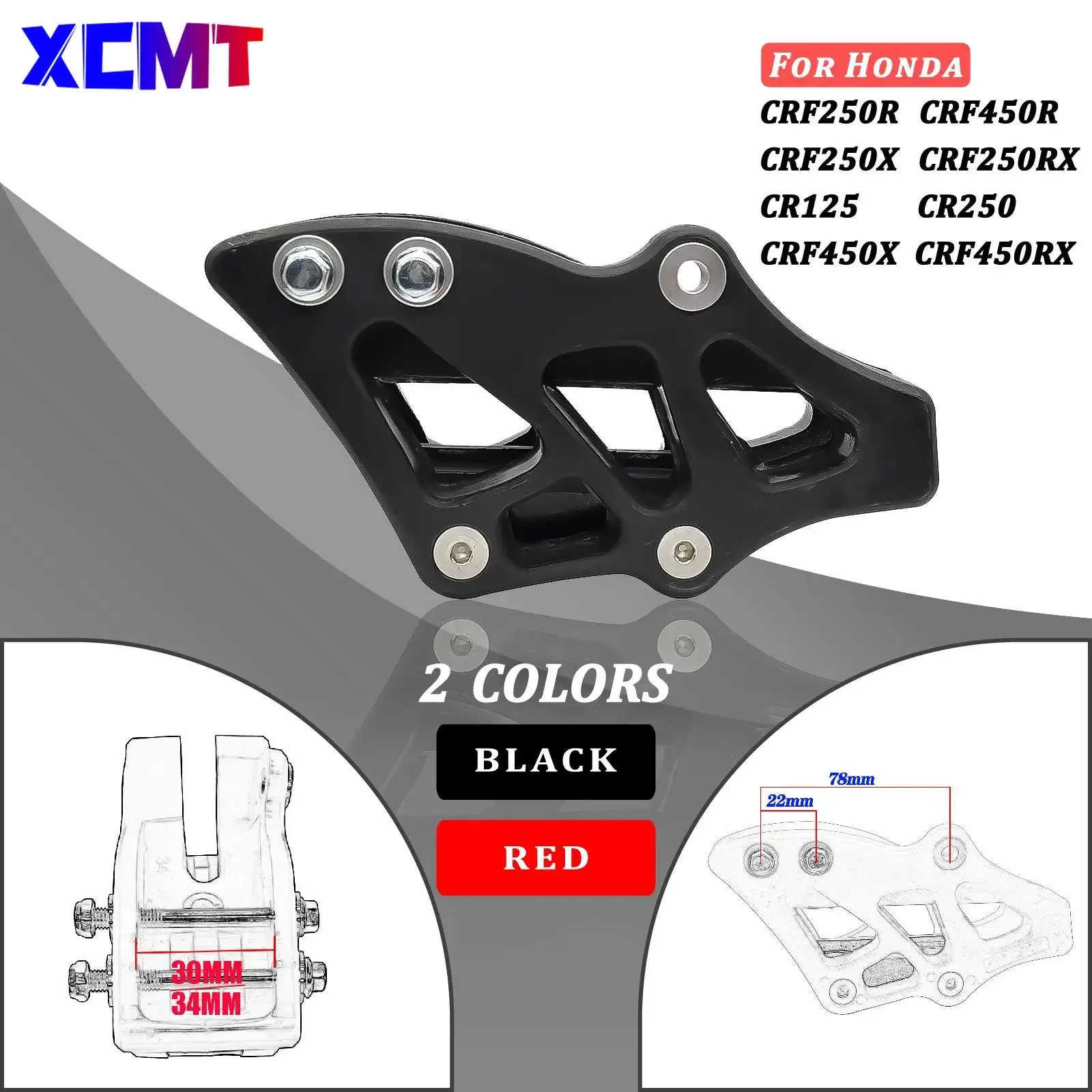 

Motorcycle Plastic Chain Guide Guard For Honda CR125 CR250 CRF250R CRF450R CRF250X CRF450X CRF250RX CRF450RX CRF CR 2002-2021