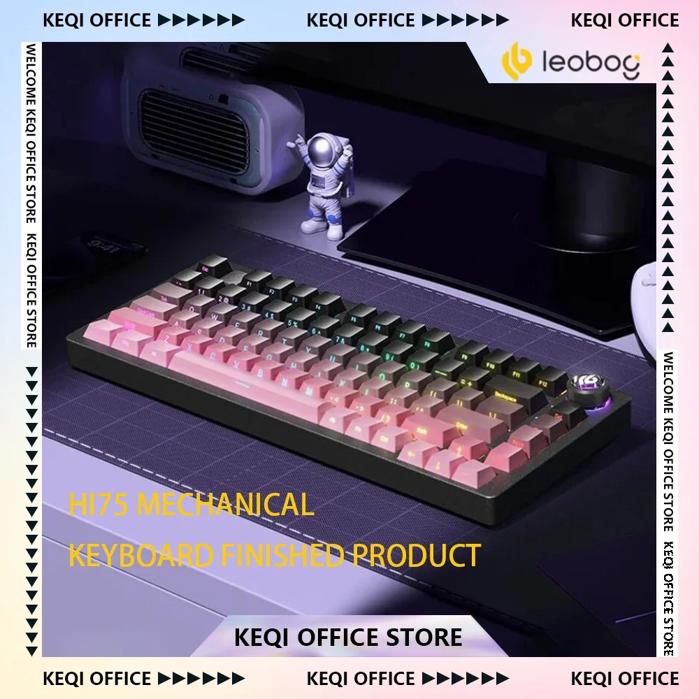 

LEOBOG HI75 Mechanical Keyboard Aluminum Alloy Hot Swap RGB Gamer Gasket Knob Gaming Wired Keyboard Customized PC Accessories