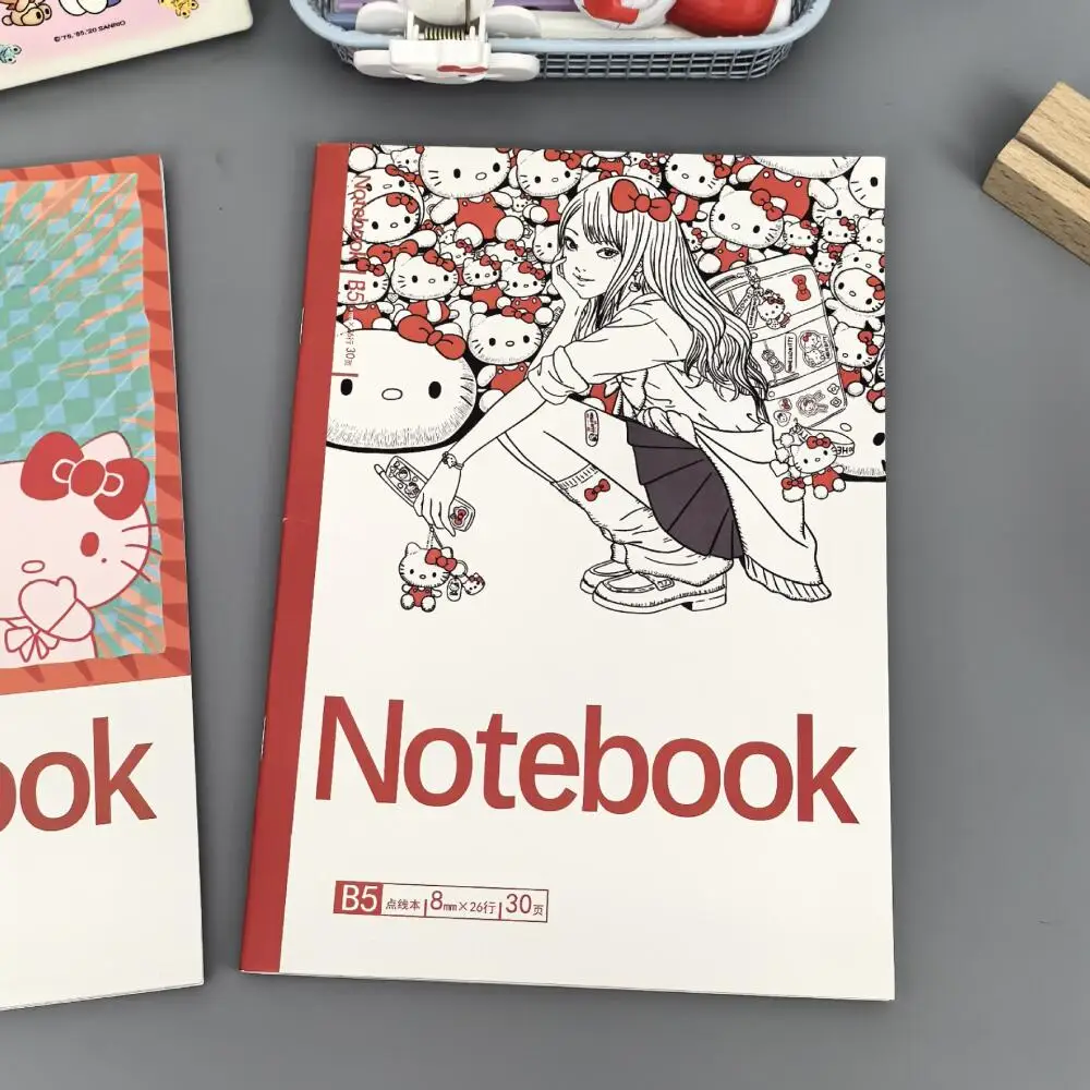 Sanrio Hello Kitty Tomie Junji Ito Linkage periferiche Notebook Anime Cartoon orizzontale Notebook studente Notebook materiale scolastico