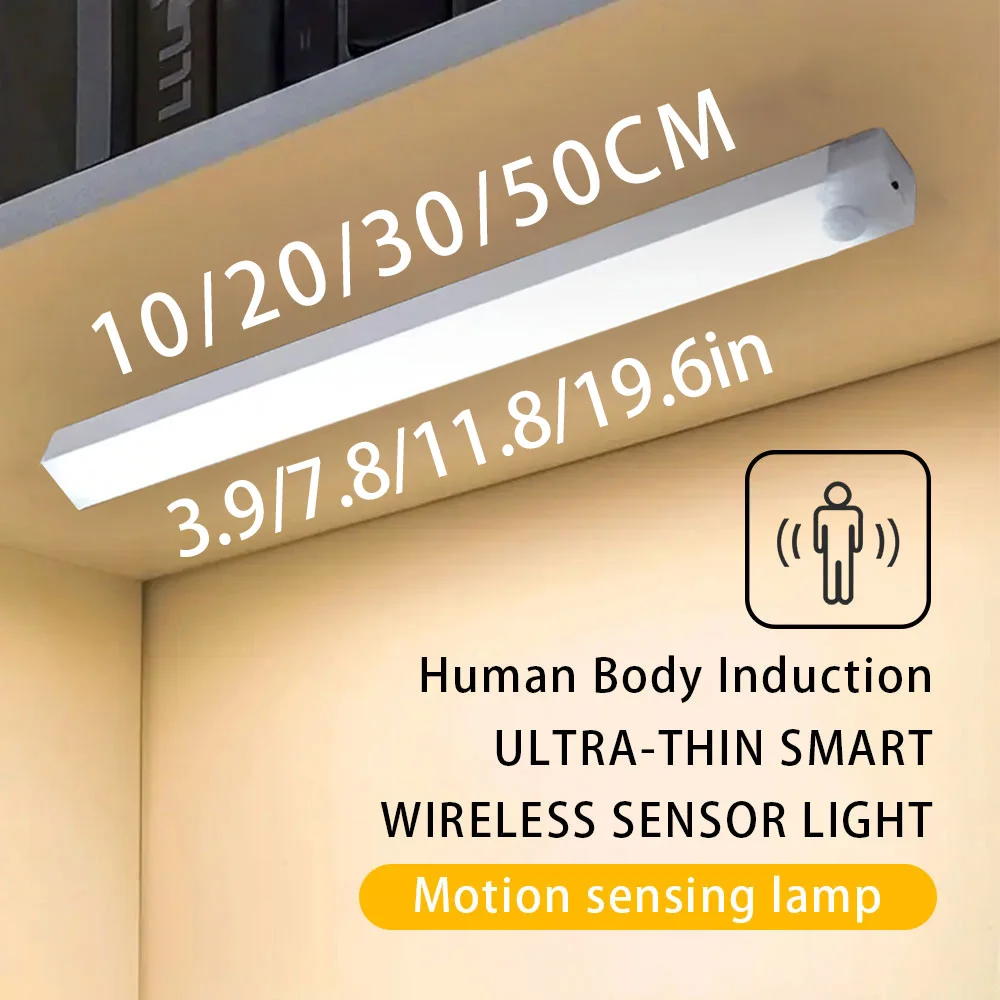 1 قطعة ضوء استشعار الحركة ، ضوء ليلي Led لاسلكي ، إضاءة خلفية لدرج صندوق الضوء قابل لإعادة الشحن من النوع C ، إضاءة المطبخ