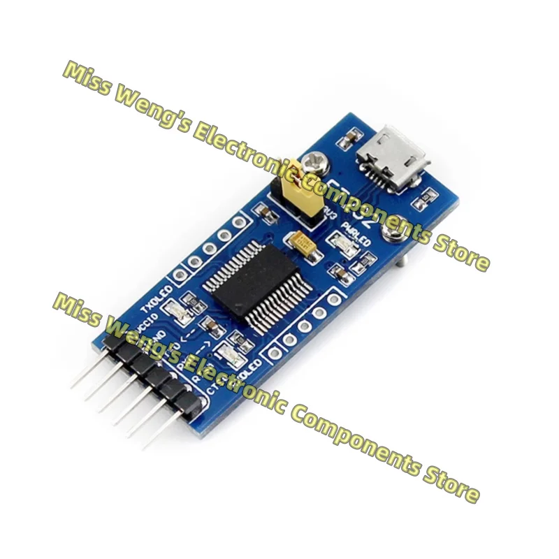 Modul FT232RNL USB Ke TTL USB Ke Modul USB Ke UART Seri Antarmuka Mikro FT232, Papan UART USB (Mikro)