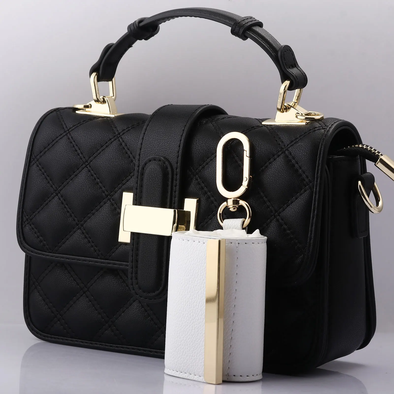 Creative Simple Storage Bag Keychain, Practical Gift