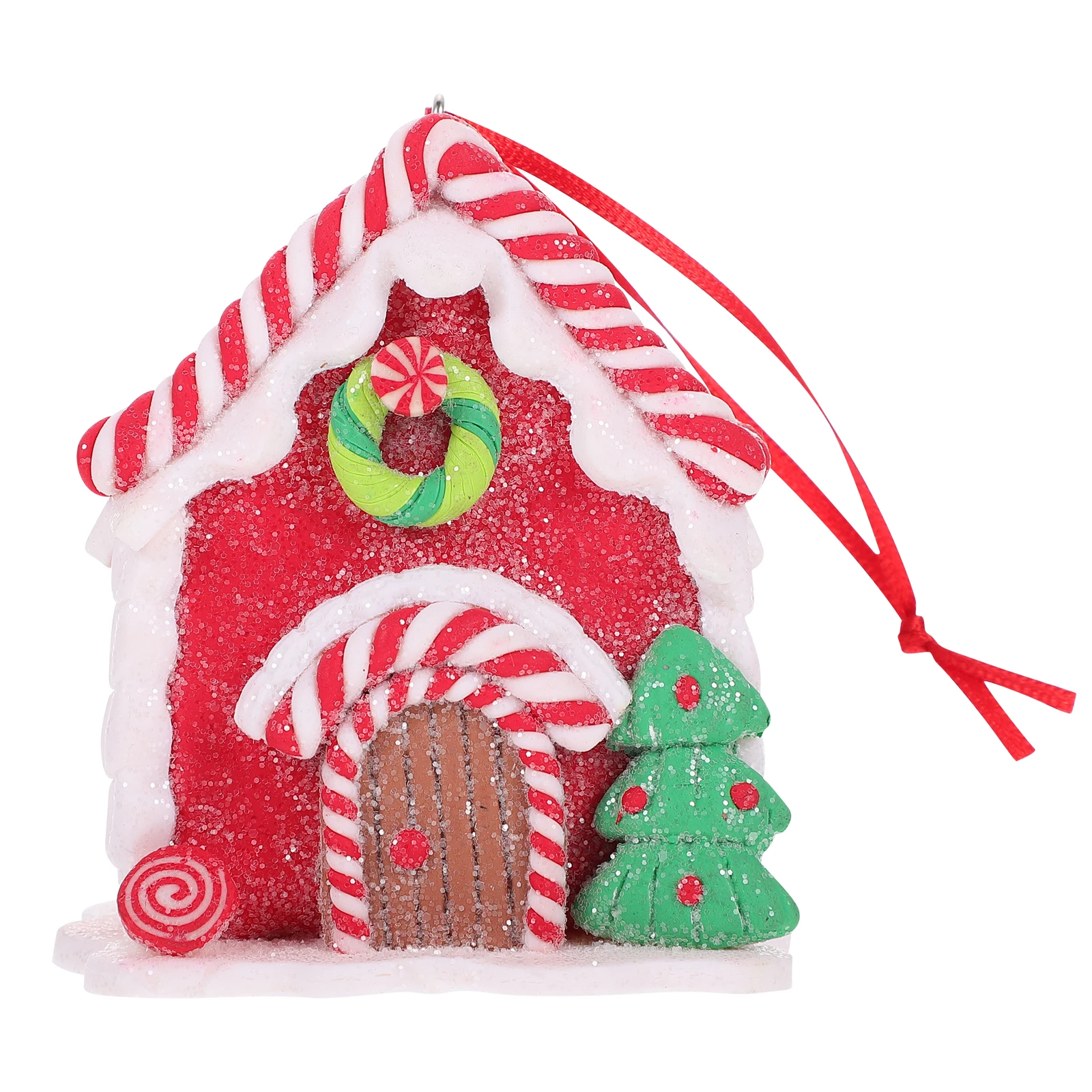 

Festive Resin Mini House nament Hanging Decoration for Christmas Tree Party Home Garden Outdoor Holiday Wedding