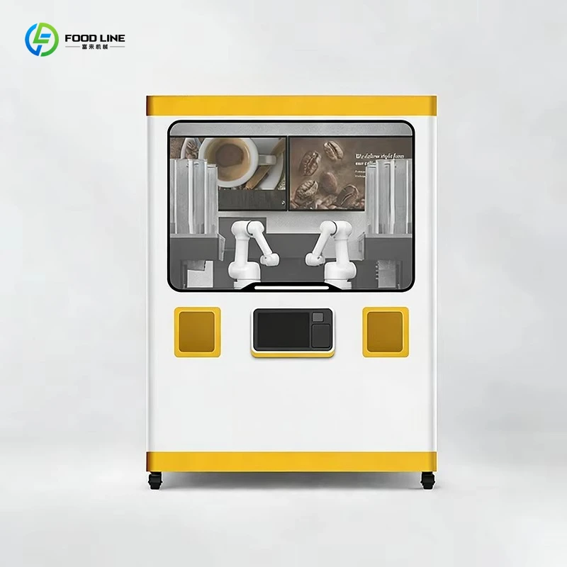 Customized 24-hour automatic coffee sales collaborative robot two-armed coffee robot