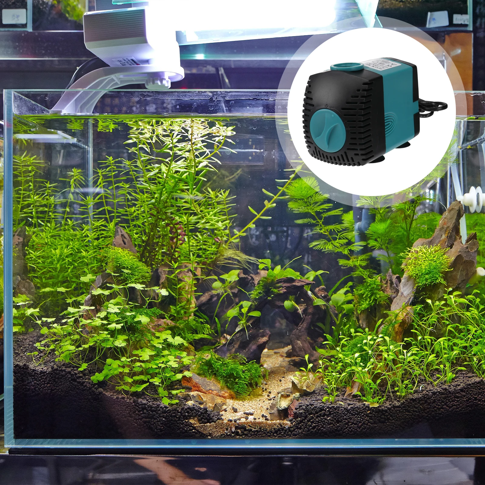 

1Pcs Compact Submersible Efficient Adjustable Flow Fish Pond Aquarium Water Pump Submersible Water Pump,