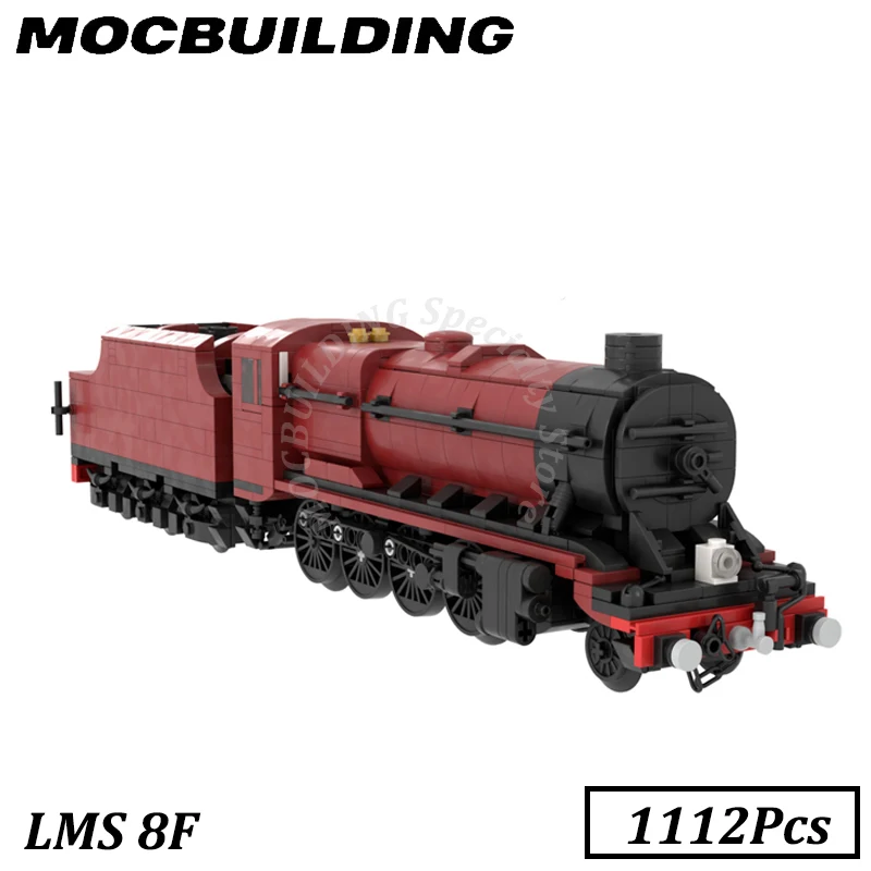 Lms 8f Zug Modellbahn Zubehör Display Moc Bausteine Ziegel Spielzeug Bau Geschenk Geburtstag Weihnachten Geschenk