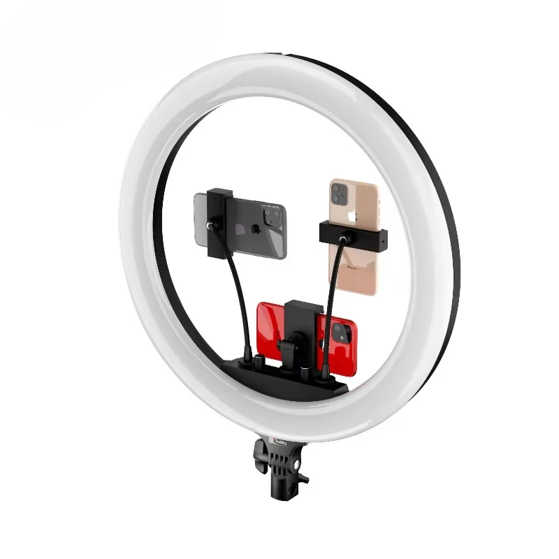 For Make Up Live Broadcast with 2.1M Bracket 19 Inch RGB Beauty Ringlight Video Selfie LED 18 Inch Ring Light