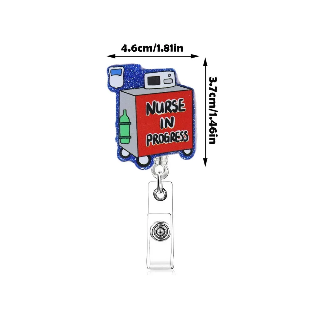 Cartoon Letter Rainbow Organ Bag Accessory Acrylic Easy Pull Buckle Multifunctional Telescopic Clip Badge Work Party Decoration