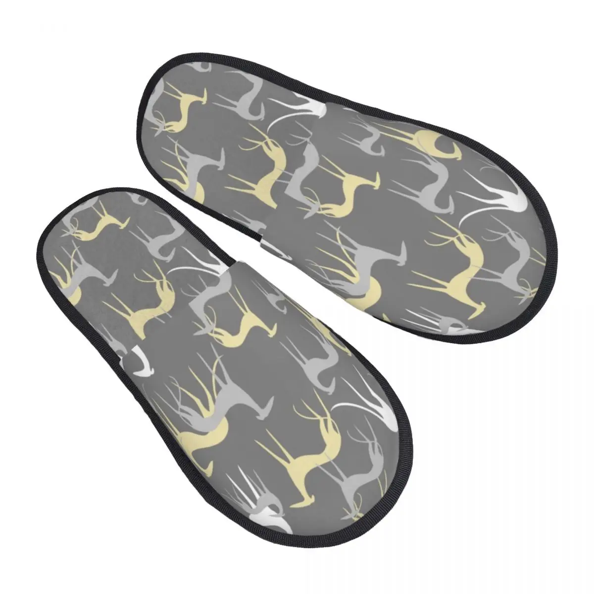 Custom Cartoon Sighthounds Cozy Scuff With Memory Foam Slippers Women Greyhound Whippet Hound Dog Spa House Shoes