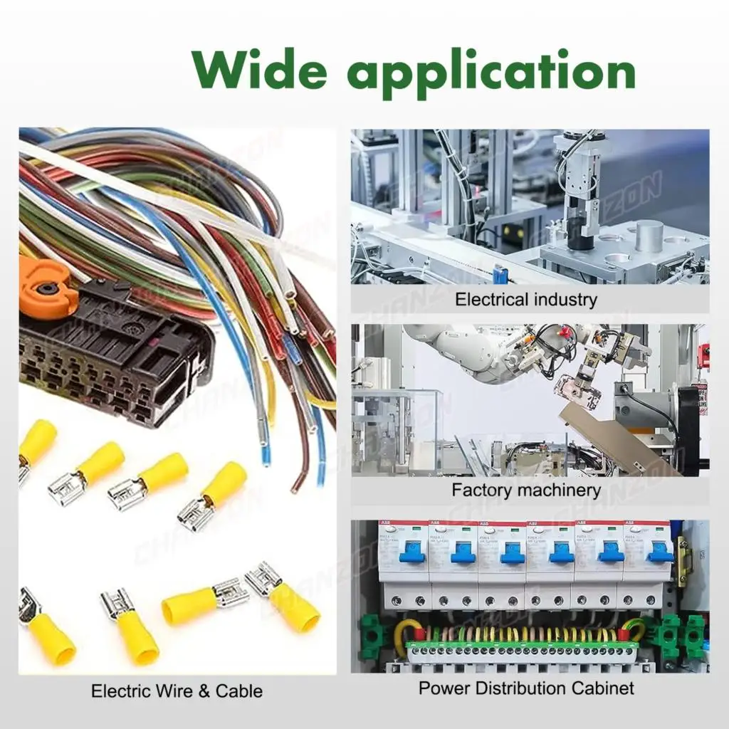 80/100PC weibliche Spaten isolierte elektrische Kabel Stecker 4,8mm 6,3mm lötfreie Crimp Verdrahtung Terminal rot blau gelb 22-10Awg – Detail 7