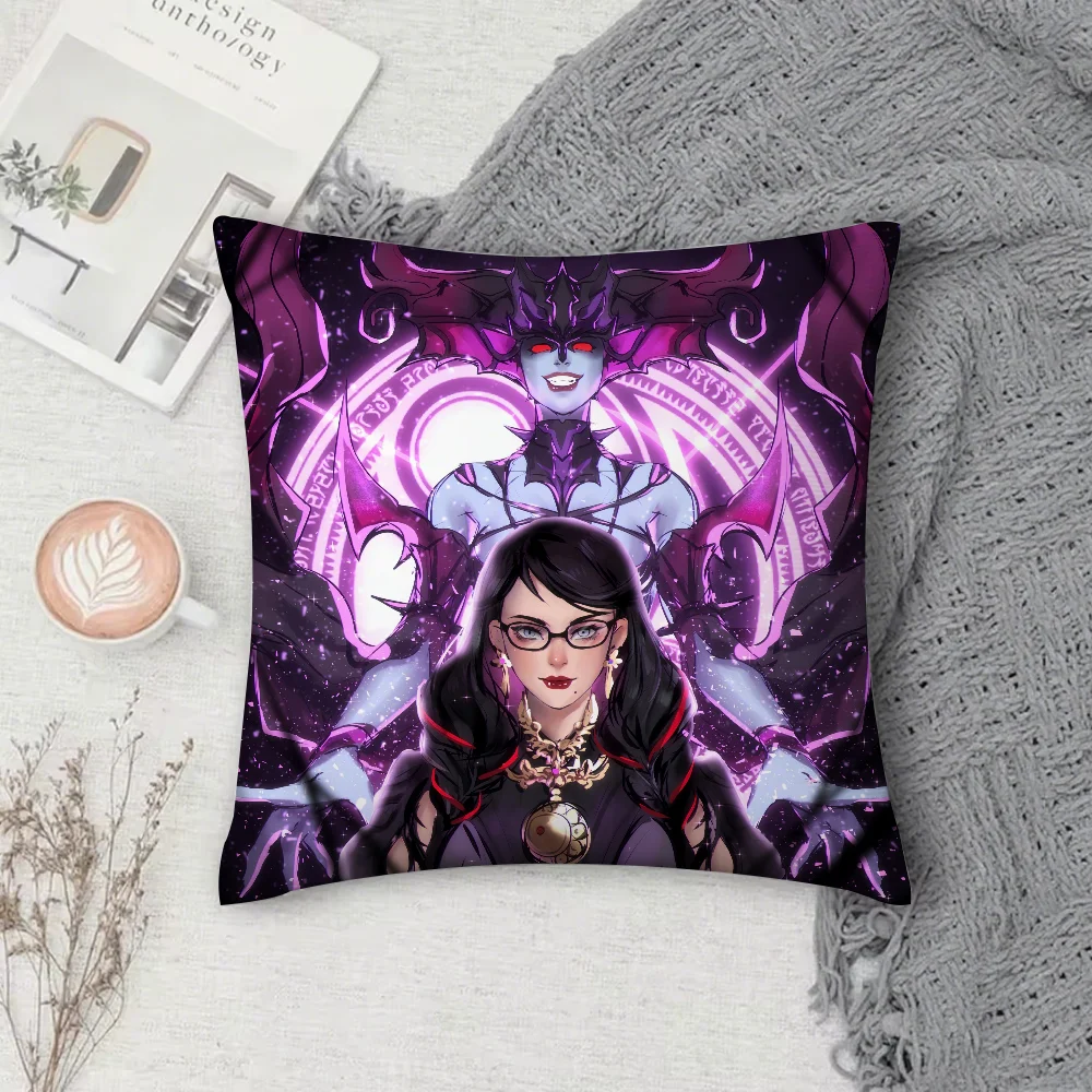

Чехол для подушки Game B-Bayonetta 3, квадратный, для дивана, с рисунком, удобный, подходит для комнаты.
