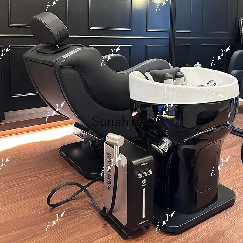 

Intelligent electric massage hair care scalp care chair multi-functional rotating integrated massage flush bed TF