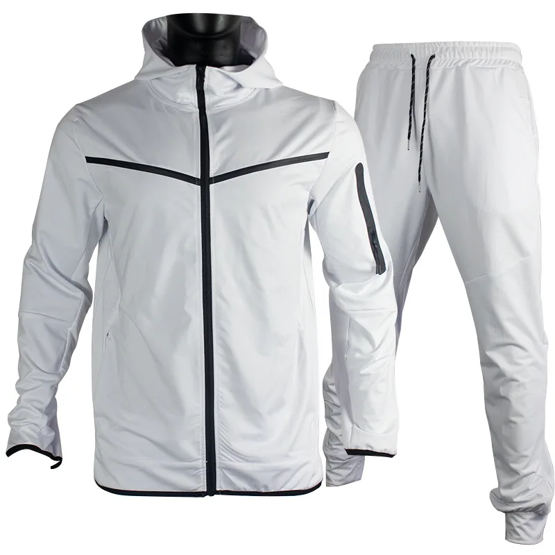 Spring Autumn Men\'s Tracksuits Cotton Sportswear Pants 2-Pieces Hoodie Sportswear Suit