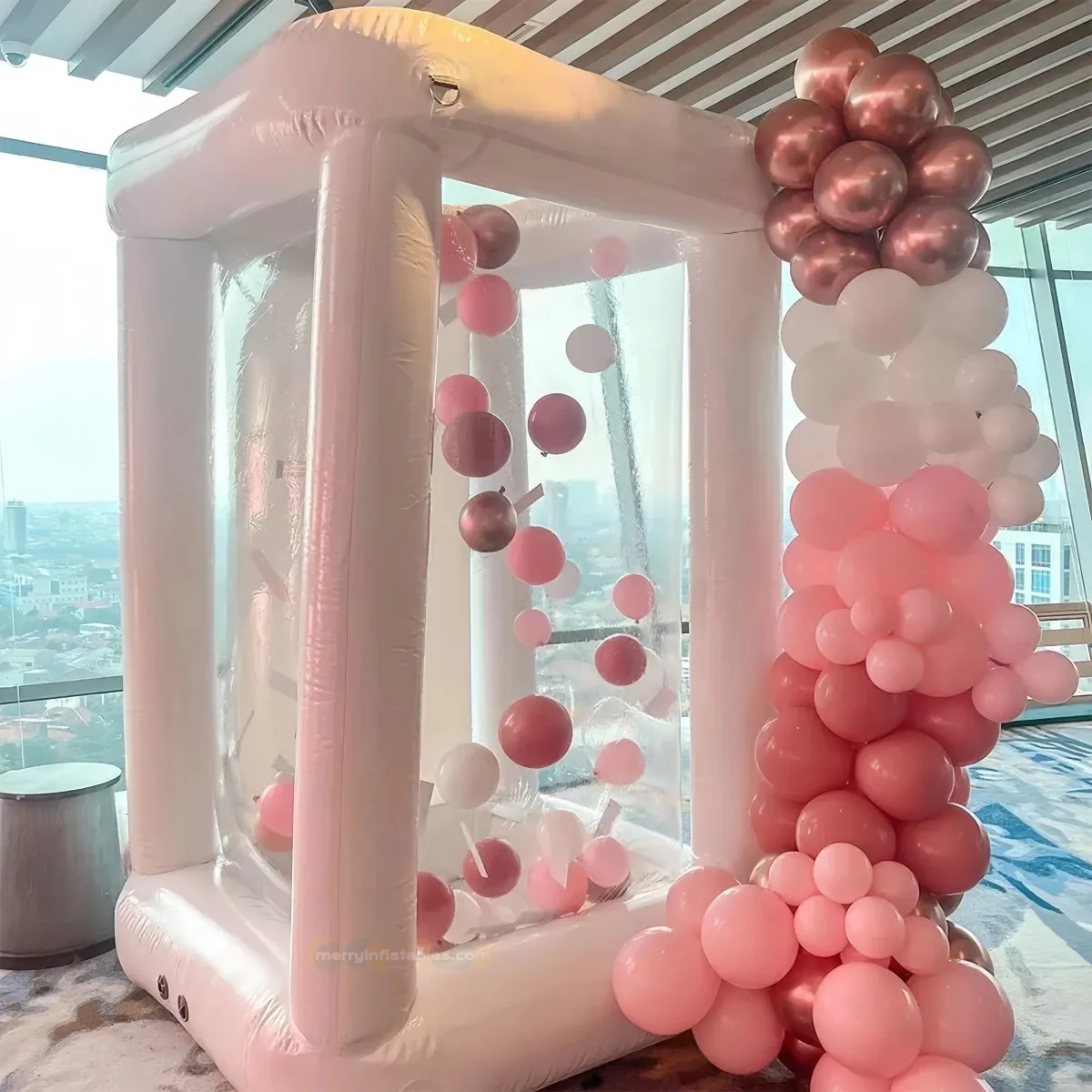 

Inflatable Bubble House Balloons Money Booth Cash Grab Box Money Machine Inflatable Cash Cube Advertising Promotion Photo Booth