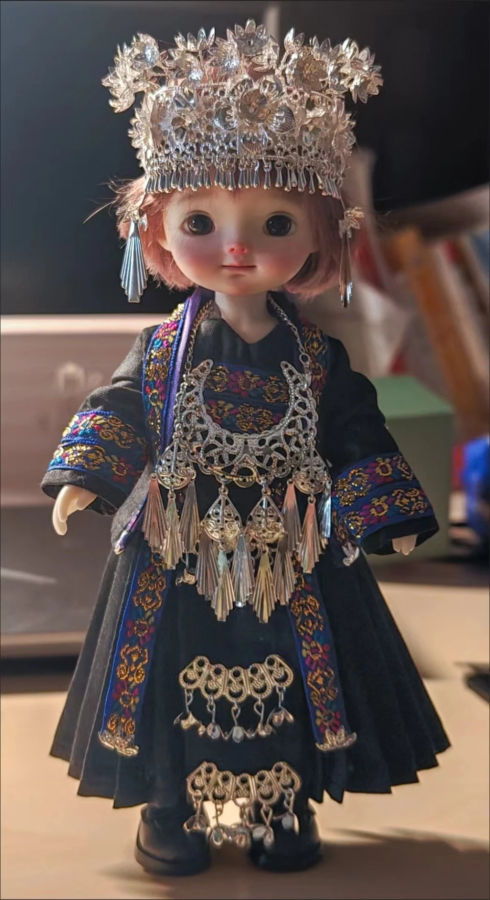 1/6 vestiti per bambole vestito per 30 cm bambola Bjd copricapo costumi etnici vestire ragazza giocattolo casa da gioco accessori per bambole di moda, senza bambola