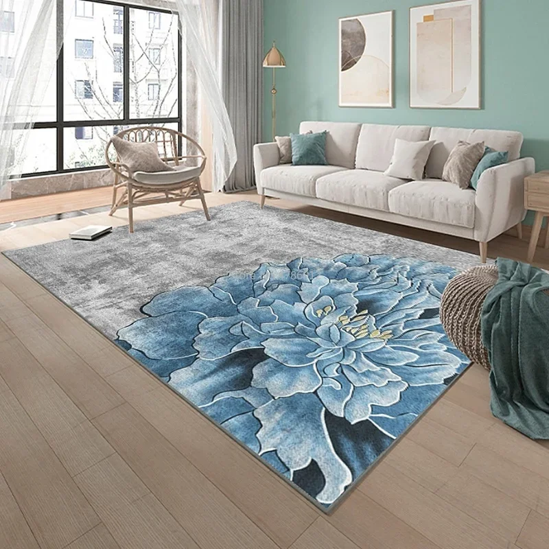 200X300CM Golden Diamond Velvet Carpet Living Room Coffee Table Blanket Bedroom Bedside Carpet Study Mats Can Be Customized