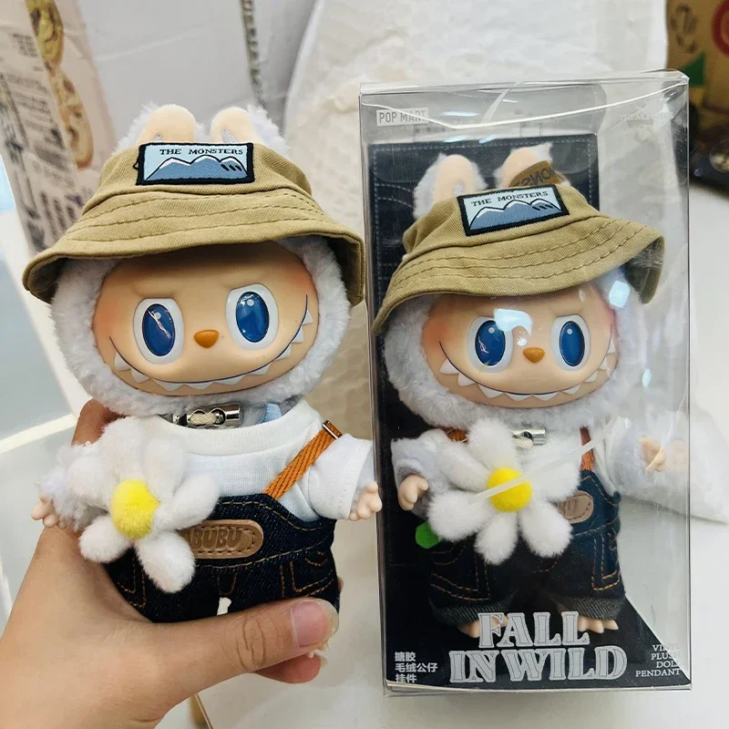 1:1 Replica Labubu Fall In Wild Series In Stock The Monsters 17cm Labubu Rag Vinyl Doll Tide Play Pendants Gifts Christmas Toys