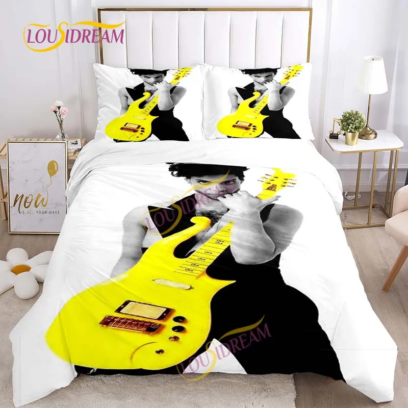 DIY printed bedding set Prince Rogers Nelson Music Fan Gift Down set Soft duvet cover pillowcase sheet/double sheet set