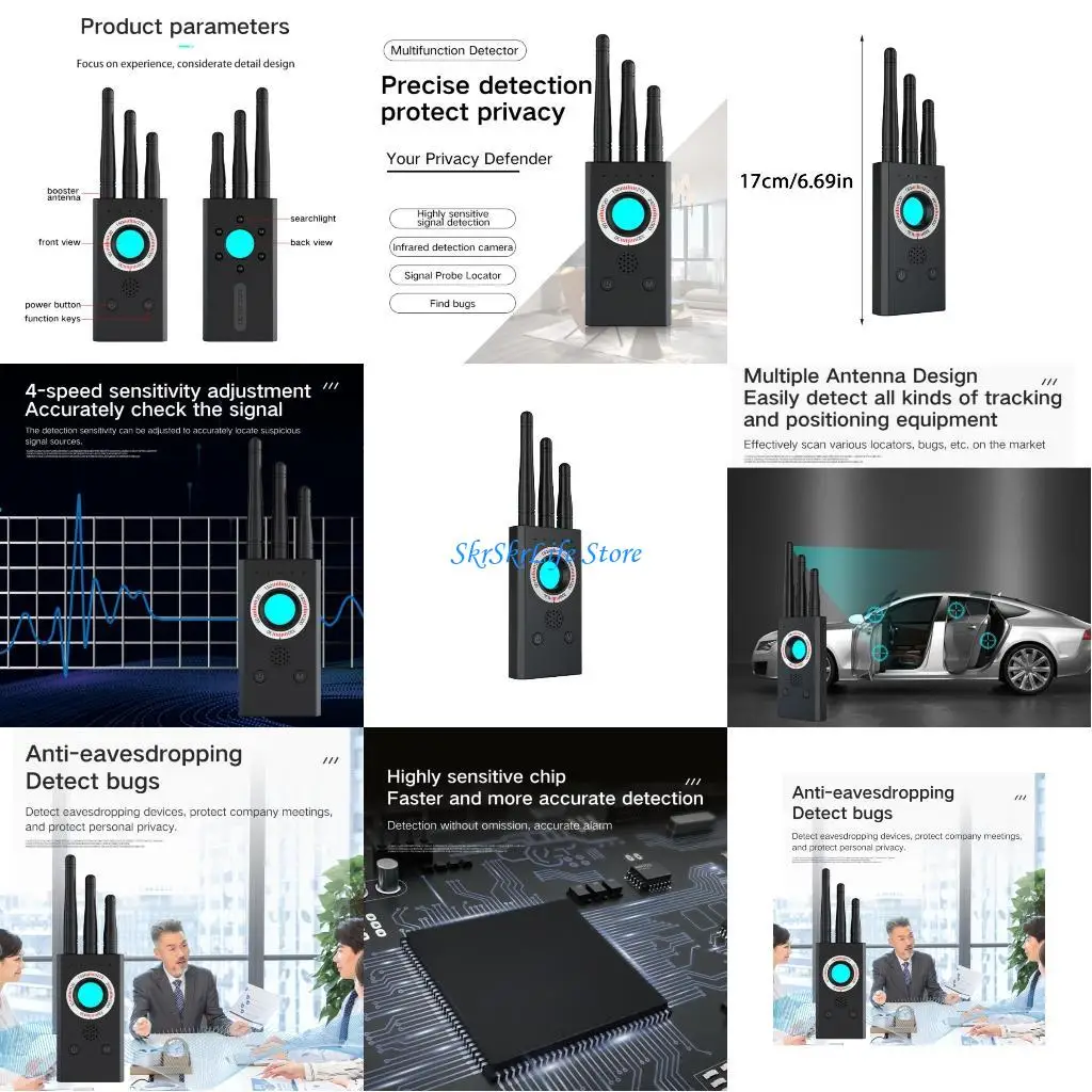 

E65E Small Privacy Protections Device Detects Invisible Cameras Gears Locate Trackings