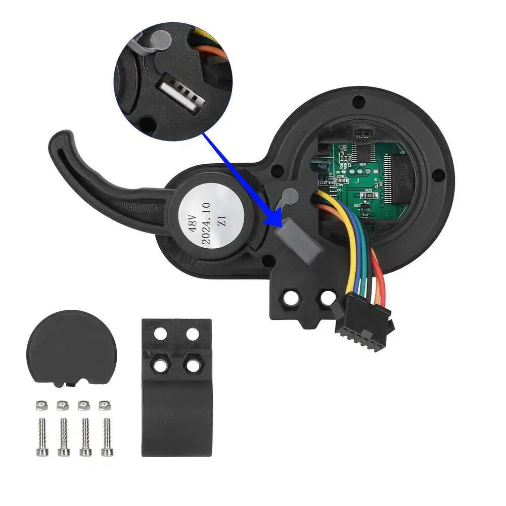 

ЖК-дисплей для электрического скейтборда 36 В-60 В - 6-контактный плоский разъем в сочетании с переключателем дроссельной заслонки для большого пальца, высокое качество