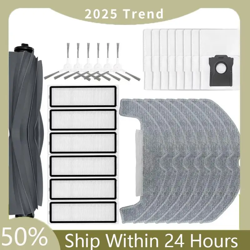 Pièces de rechange pour aspirateur Robot Dreame D10 Plus Gen 2 RLD32GD, accessoires, brosse latérale principale, filtre, vadrouille, sac à poussière